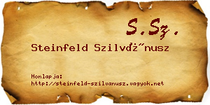 Steinfeld Szilvánusz névjegykártya